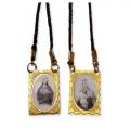  GOLD METAL SCAPULAR ON CORD (12 PC) 